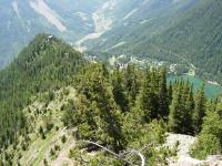 Croupe de montée surplombant Champex