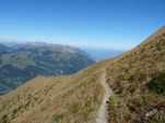 Pour rejoindre la croupe de descente,