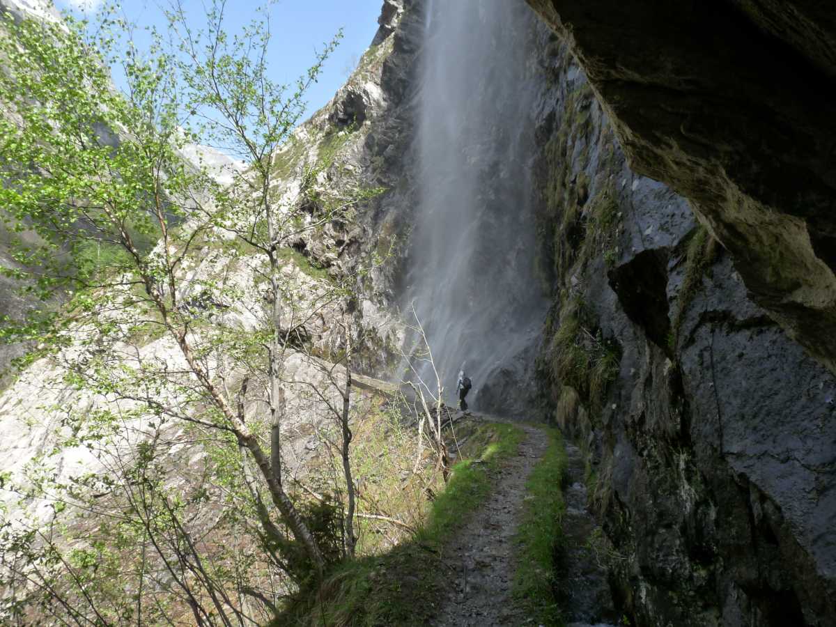Sous la  même cascade